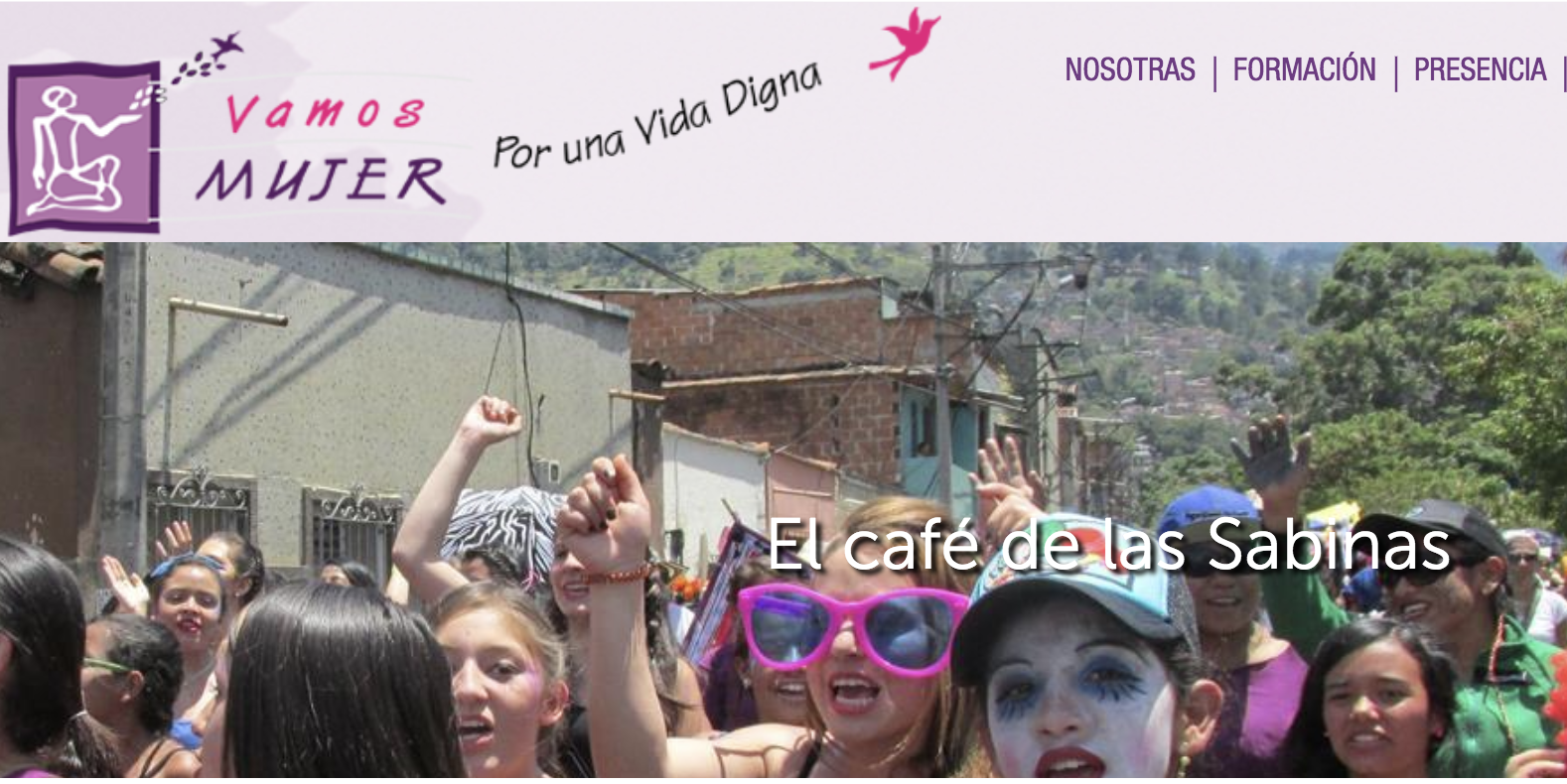 Colombianas.org en El Café de las Sabinas